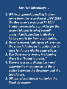 Five takeaways from the budget ... (12.18.2012)