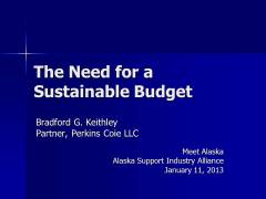 Sustainable Budget (Jan 11 2013 )