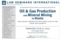 Investment in Alaska (6.7.2013)